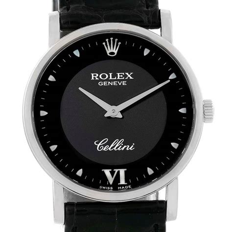 rolex cellini classic 18k white gold watch 5115